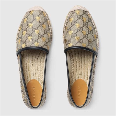 gucci supreme bees espadrille